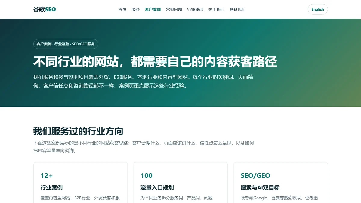 SEOGuan 技术排查 case proof screenshot