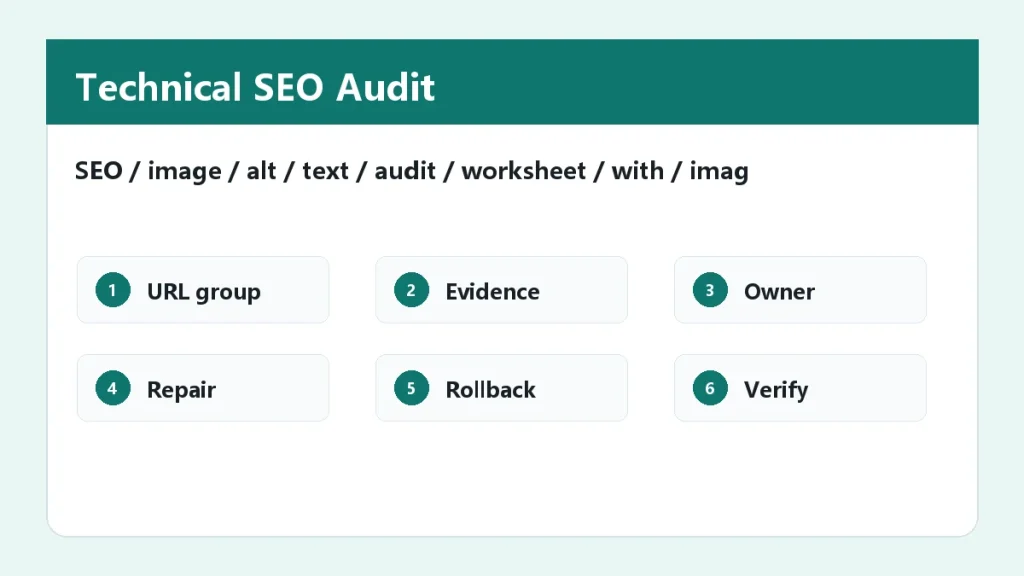How to Run an SEO Image Alt Text Audit: Context, Accessibility, and Evidence