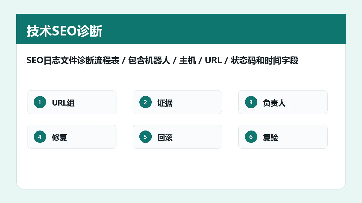 SEO日志文件诊断流程怎么做:抓取证据和优先级