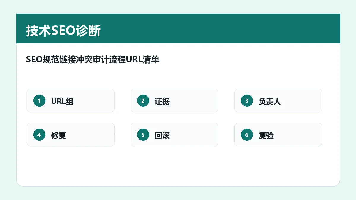 SEO规范链接冲突审计流程怎么做：抓取与索引证据